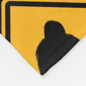 Bigfoot Crossing Signs Pattern Sasquatch Squatchy Fleece Deken (Hoek)