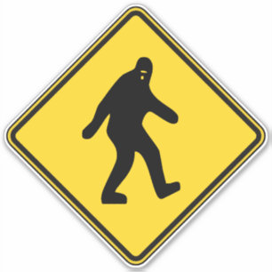 Bigfoot Crossing Sticker