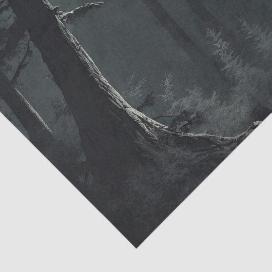 Bigfoot Cryptid Decoupage Tissuepapier (Detail)