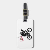 Bigfoot Cycling California Vlag Bagagelabel (Voorkant verticaal)