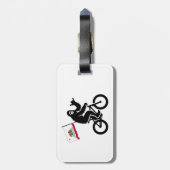 Bigfoot Cycling California Vlag Bagagelabel (Achterkant verticaal)