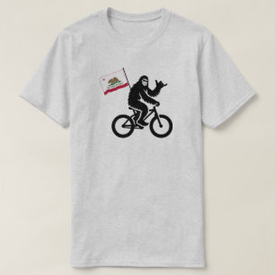 Bigfoot Cycling California Vlag T-shirt