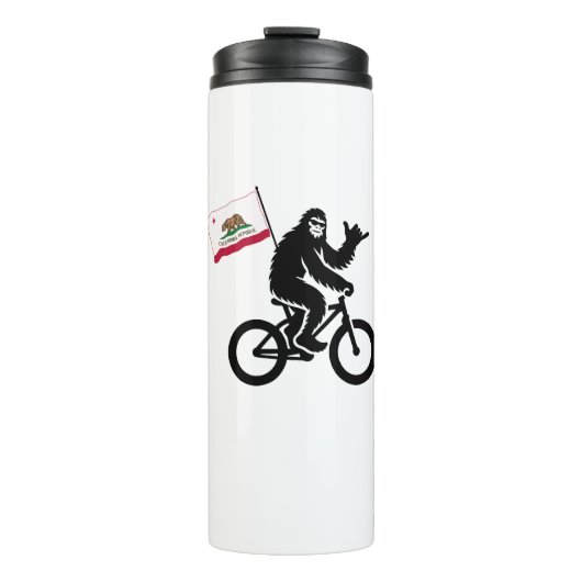 Bigfoot Cycling California Vlag Thermosbeker (Voorkant)