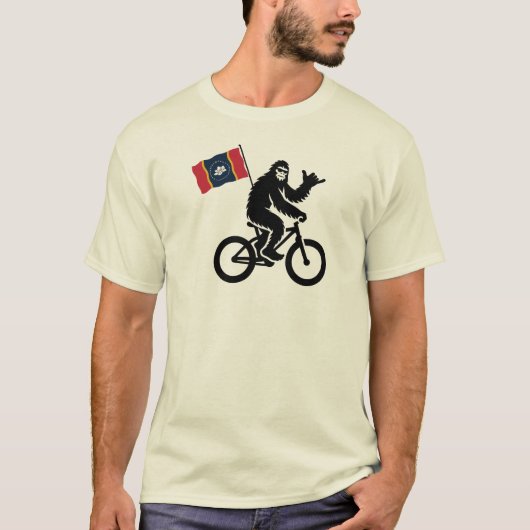 Bigfoot Cycling Mississippi Flag T-shirt (Voorkant)