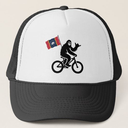 Bigfoot Cycling Mississippi Flag Trucker Pet (Voorkant)