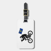 Bigfoot Cycling Oregon Vlag Bagagelabel (Voorkant verticaal)