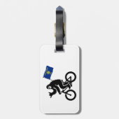 Bigfoot Cycling Oregon Vlag Bagagelabel (Achterkant verticaal)