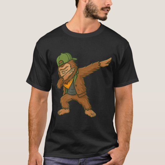 Bigfoot Dab Sasquatch Streetwear Funny Men Women K T-shirt (Voorkant)