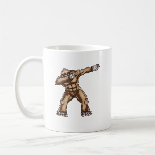 Bigfoot Dabbing Coffee Mok (Links)