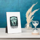 Bigfoot Dad Vintage Engraving Funny Father Shirt D Fotoplaat (Zijkant)