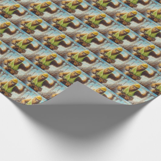 Bigfoot de bouwvakker cadeaupapier (Hoek)