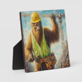 Bigfoot de Bouwvakker Fotoplaat (Voorkant)