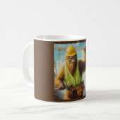 Bigfoot de bouwvakker koffiemok (Voorkant links)
