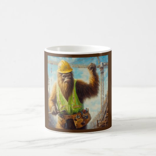 Bigfoot de bouwvakker koffiemok (Center)