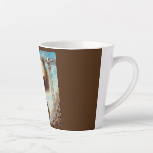 Bigfoot de bouwvakker latte mok (Rechts)