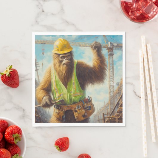 Bigfoot de bouwvakker servet (Insitu)