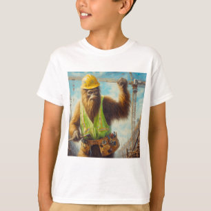 Bigfoot de bouwvakker t-shirt