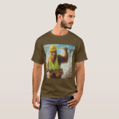 Bigfoot de bouwvakker t-shirt (Voorkant volledig)