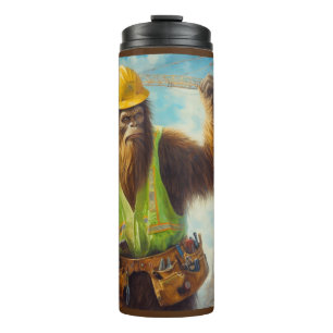 Bigfoot de bouwvakker thermosbeker