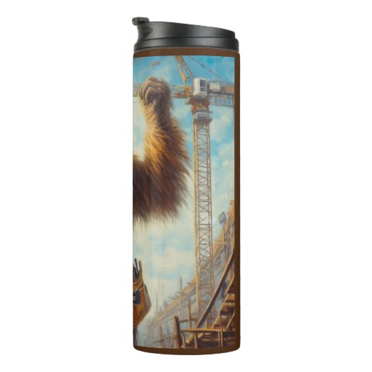 Bigfoot de bouwvakker thermosbeker (Geroteerd rechts)