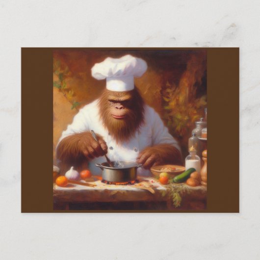 Bigfoot de Chef Briefkaart (Voorkant)