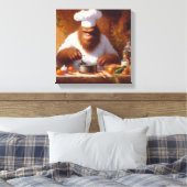 Bigfoot de Chef Canvas Afdruk (Insitu (Slaapkamer))