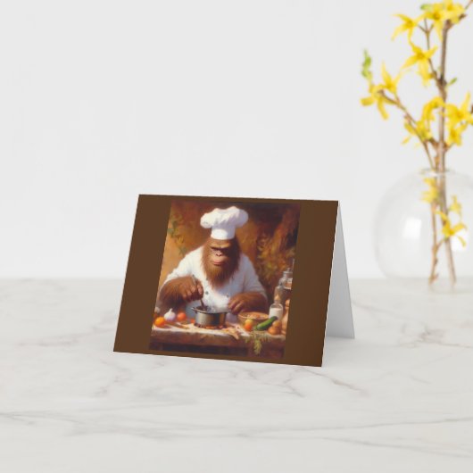 Bigfoot de Chef Kaart (Gele Bloem)