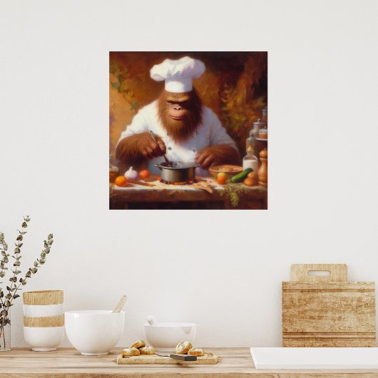 Bigfoot de Chef Poster (Keuken)