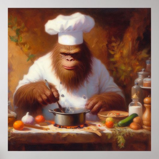 Bigfoot de Chef Poster (Voorkant)