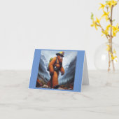 Bigfoot de Hot Shot Brandweerman Kaart (Gele Bloem)