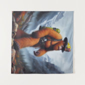 Bigfoot de Hot Shot Brandweerman Wandkleed (Voorkant (horizontaal))