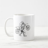 Bigfoot Dirt Bike Sasquatch Biker  Koffiemok (Links)