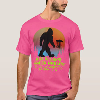 Bigfoot Disk Golf Sasquatch Chain Tosser Funny Big T-shirt