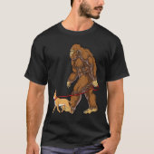 Bigfoot Dog Walk Chihuahua Funny Sasquatch Lovers T-shirt (Voorkant)