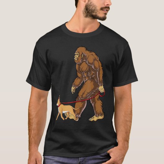 Bigfoot Dog Walk Chihuahua Funny Sasquatch Lovers T-shirt (Voorkant)