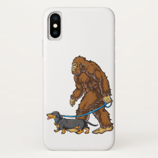 Bigfoot Dog Walk Dachshund T Sasquatch Kinder Mann Case-Mate iPhone Case