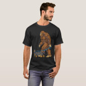 Bigfoot Dog Walk Dachshund T shirt Sasquatch Kinde (Voorkant volledig)
