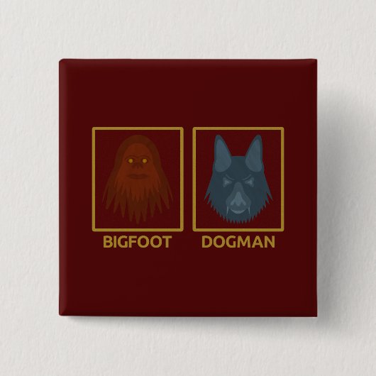 Bigfoot & Dogman Button (Voorkant)