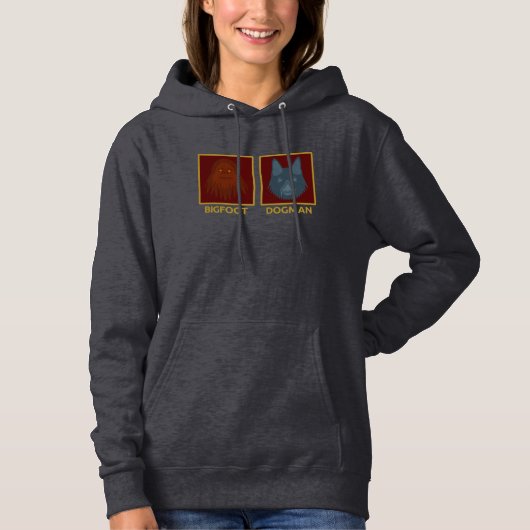 Bigfoot & Dogman Dames Hoodie (Voorkant)