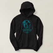 Bigfoot Dogman Mothman UFO National Cryptid Sociét Hoodie (Design voorkant)