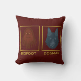 Bigfoot & Dogman Pillow Kussen