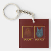 Bigfoot & Dogman-sleutelhanger Sleutelhanger (voorkant)