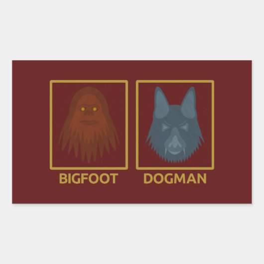 Bigfoot & Dogman Sticker (Voorkant)