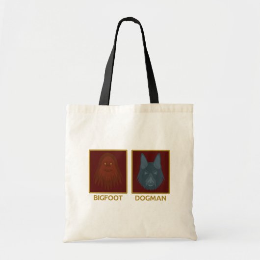 Bigfoot & Dogman Tote Bag (Voorkant)