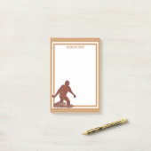 Bigfoot draaiend vierkant verticale stijl Naam toe Post-it® Notes (Op bureau)