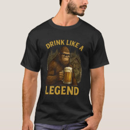 Bigfoot-Drink als een Legend T-shirt voor mannen
