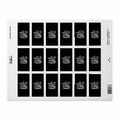 Bigfoot drummer Sasquatch speelt drums muzikant B Etiket (Full Sheet)