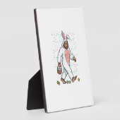 Bigfoot Easter Bunny Costume Funny Sasquatch Men W Fotoplaat (Zijkant)