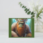 Bigfoot Eco Warrior Briefkaart (Staand voorkant)