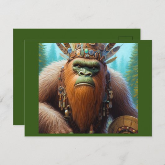 Bigfoot Eco Warrior Briefkaart (Voorkant / Achterkant)